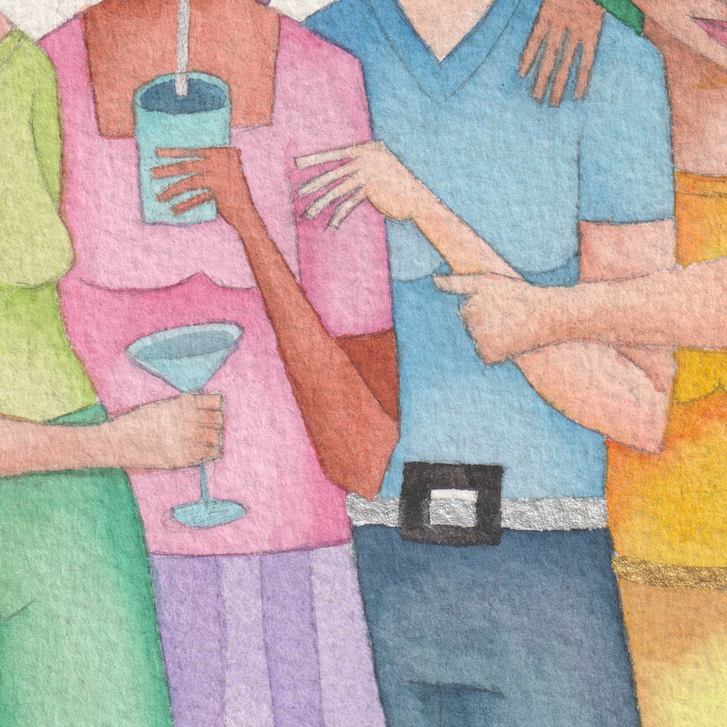 Friendship — Original Watercolor Illustration