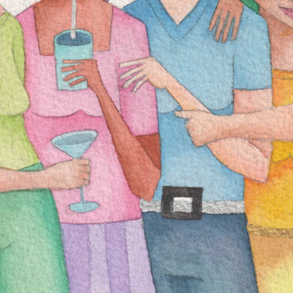 Friendship — Original Watercolor Illustration