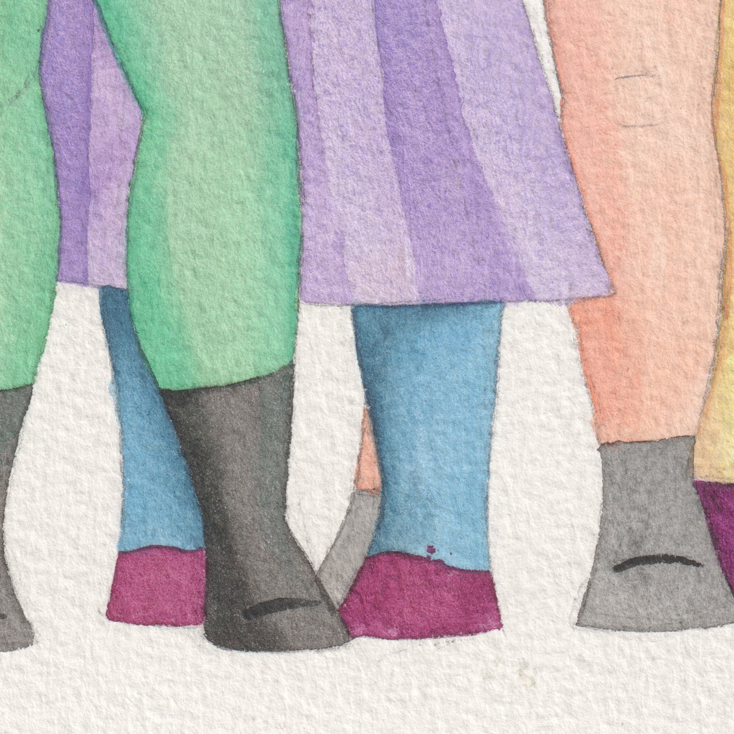 Friendship — Original Watercolor Illustration