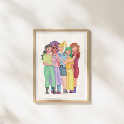 Friendship — Original Watercolor Illustration